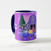 Eine Weihnachtslandschaft-Tasse Tasse (Vorderseite Links)
