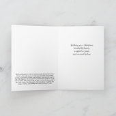 Eine Weihnachtsreise Feiertagskarte (Innenseite)