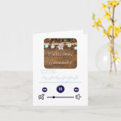 Eine Weihnachtsspielliste (transparent) Karte (Gelbe Blume)