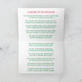 Eine Weihnachtsszene am Merritt-See-Dock Dankeskarte (Innenseite)