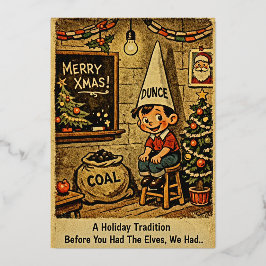 Eine Weihnachtstradition Folien Feiertagskarte