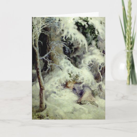 Eine Weihnachtstraum-Karte Feiertagskarte (Vorderseite)