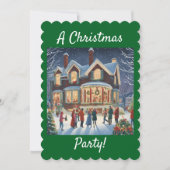 Eine Weihnachtszeit-Party Einladung (Vorderseite)