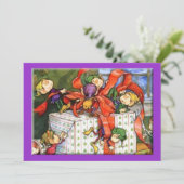 Eine Weihnachtszeit-Party Einladung (Stehend Vorderseite)