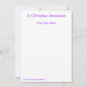 Eine Weihnachtszeit-Party Einladung (Rückseite)