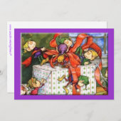 Eine Weihnachtszeit-Party Einladung (Vorne/Hinten)