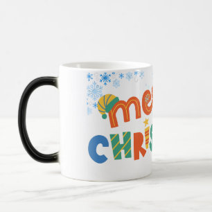 Eine Weihnachtszeit-Tasse Verwandlungstasse