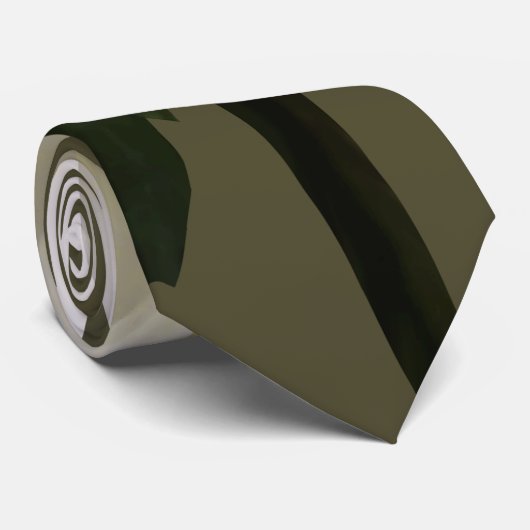 Eine weiße Daisy Krawatte (Gerollt)