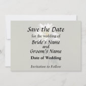 Eine weiße Daisy Save The Date (Vorderseite)
