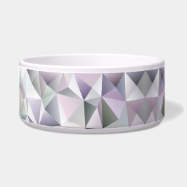 Eine weiße Keramikschale mit geometrischem Design  Napf