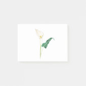 eine weiße Lippenlilie Post-it Klebezettel (Vorderseite)