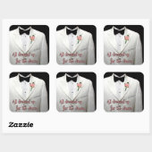 Eine weiße Sportbekleidung Quadratischer Aufkleber (Blatt)