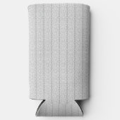 eine weiße und graue Tapete mit einem Muster. Selters Dosenkühler (Vorderseite)