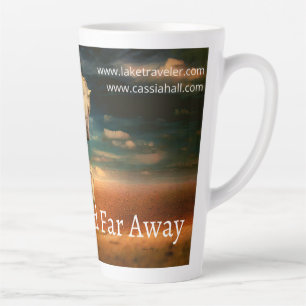 Eine weit entfernte Land Latte Tasse