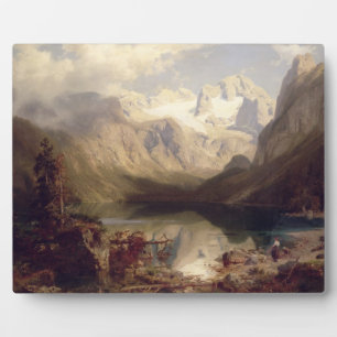 Eine weite Alpenlandschaft, 1862 (Öl auf c Fotoplatte