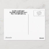Eine weitere Band Junkie Postkarte (Rückseite)