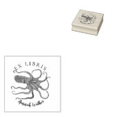 Eine weitere Briefmarke mit Oktopus ex libris Gummistempel (Stempel)