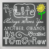 Eine weitere Chance Chalkboard Look Poster (Vorne)