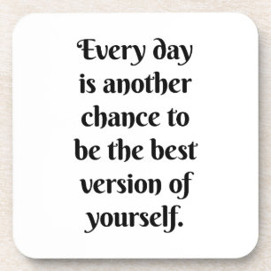 Eine weitere Chance Hartplastik-Unterlage Getränkeuntersetzer