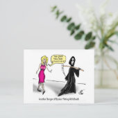 Eine weitere Gefahr der Bipolarität: Totenflirten Postkarte (Stehend Vorderseite)