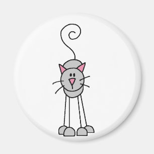 Eine weitere graue Katzenmagnet Magnet