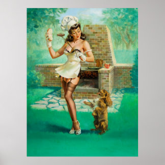 Eine weitere Illustration Pinup Art Poster