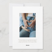 Eine weitere im Jahr 2024 Ankündigung zur Schwange (Rückseite)