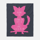 Eine weitere Katze Funny Novelty Fleecedecke (Vorderseite)