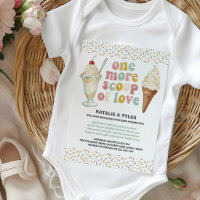 Eine weitere Kugel Liebes-Eiscreme-Baby-Sprinkle
