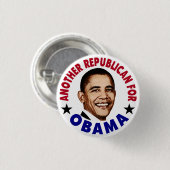 Eine weitere Republikanerin für Obama-Button Button (Vorne & Hinten)
