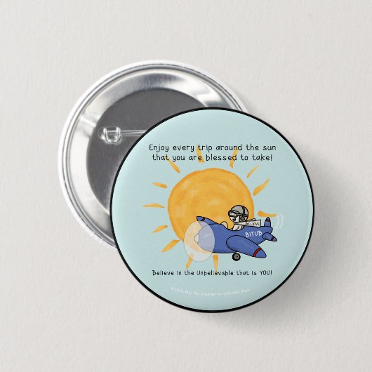 Eine weitere Rundreise um die Sonne Button (Vorne & Hinten)