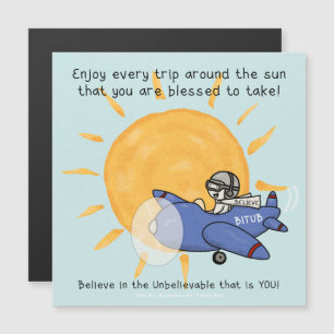 Eine weitere Rundreise um die Sonne Magnetkarte