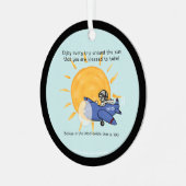 Eine weitere Rundreise um die Sonne Ornament Aus Metall (Vorderseite links)