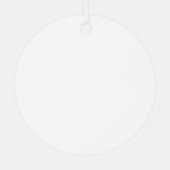 Eine weitere Rundreise um die Sonne Ornament Aus Metall (Rückseite)