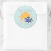 Eine weitere Rundreise um die Sonne Runder Aufkleber (Tasche)