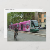 Eine weitere Straßenbahn in Rom Postkarte (Vorne/Hinten)