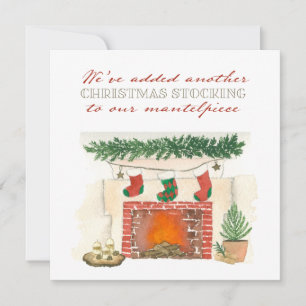 Eine weitere Weihnachtsstrumpf-Foto-Feiertags-Gebu Ankündigung
