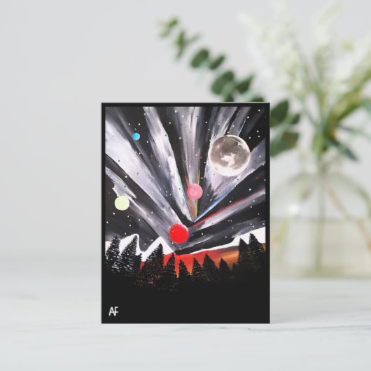 Eine weitere Weltmalerei von Alfred Fox Collvable Postkarte (Stehend Vorderseite)