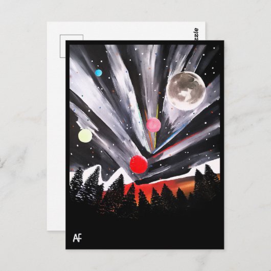 Eine weitere Weltmalerei von Alfred Fox Collvable Postkarte (Vorne/Hinten)