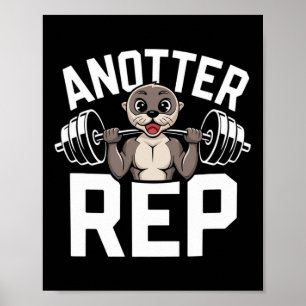 Eine weitere Wiederholung - Lustiger Bodybuilding- Poster