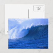 eine Welle abstürzt Postkarte (Vorne/Hinten)
