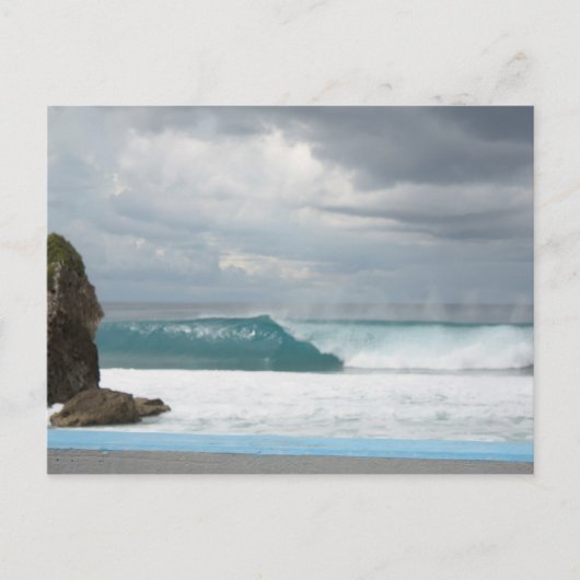 Eine Welle aus Guam Postkarte (Vorderseite)
