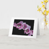 "Eine Welle der lila Tulpen " Karte (Gelbe Blume)