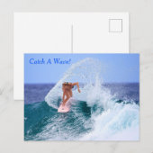 Eine Welle fangen Postkarte (Vorne/Hinten)