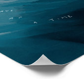 "Eine Welle nach der anderen." Poster (Ecke)