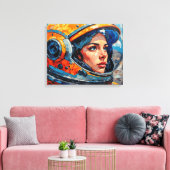 EINE WELT APART 20 LEINWANDDRUCK (Insitu (Wohnzimmer))