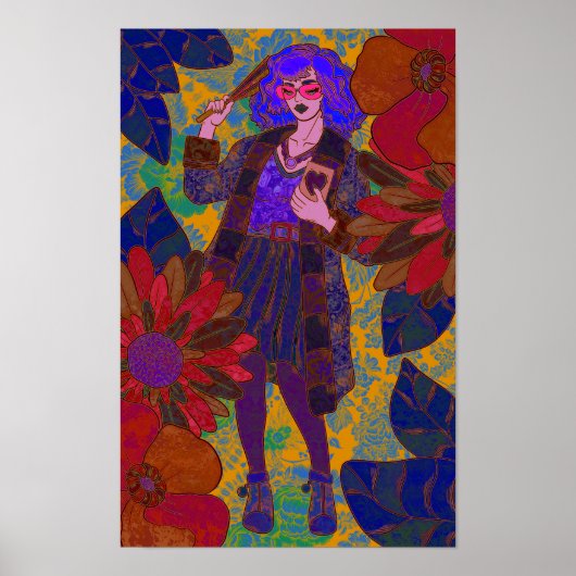 Eine Welt der Blume Poster (Vorne)