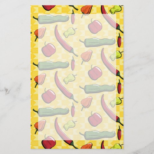 Eine Welt der Chili-Paprikaschoten-Geschichten Briefpapier (Vorderseite)