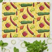 Eine Welt der Chili Paprikaschoten Küchentücher (Gefaltet)