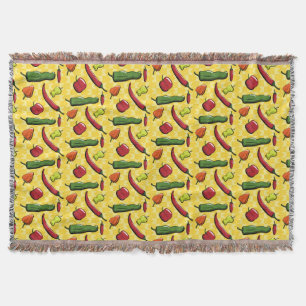 Eine Welt der Chili-Paprikaschoten wirft Blanket Decke